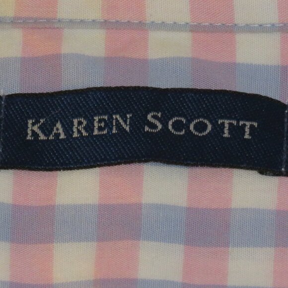 Karen Scott Women's Short Sleeve Button Up Pocket Shirt Size S (C816) - Picture 6 of 7